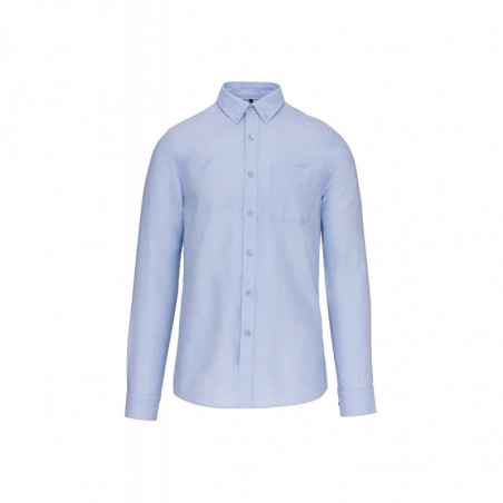 Chemise Oxford lavée manches longues