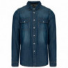 Chemise denim manches longues