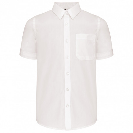 Chemise popeline manches courtes enfant