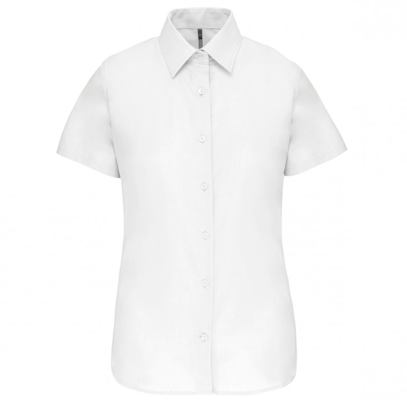 Chemise Oxford manches courtes femme