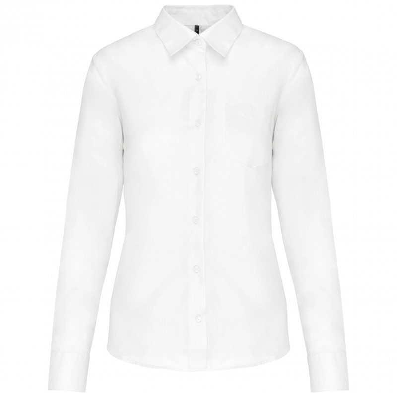 Chemise popeline polycoton entretien facile femme