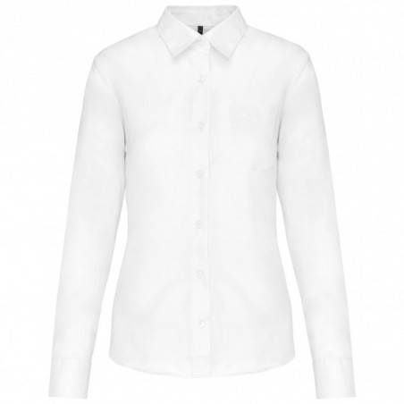 Chemise popeline polycoton entretien facile femme