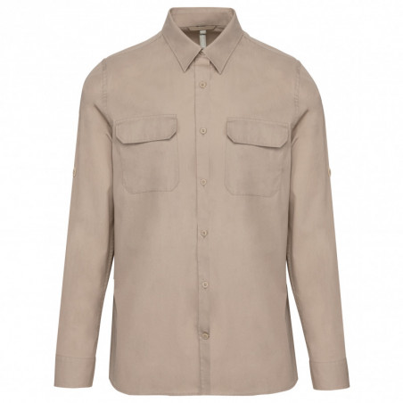 Chemise safari manches longues homme