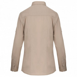 Chemise safari manches longues femme