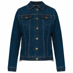 Blouson denim non doublé femme