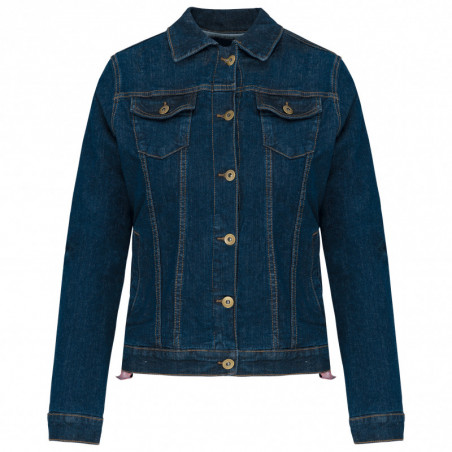 Blouson denim non doublé femme