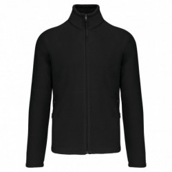 Veste micropolaire zippée manches raglan homme