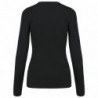 Pull col V femme