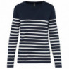 Pull marin femme