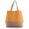 Sac shopping en toiles de coton et jute