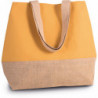 Sac shopping en toiles de coton et jute