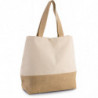 Sac shopping en toiles de coton et jute