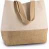 Sac shopping en toiles de coton et jute