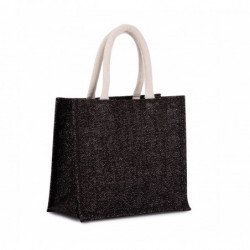 Sac style cabas en toile de jute - modèle moyen