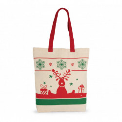 Sac shopping avec motifs de Noël