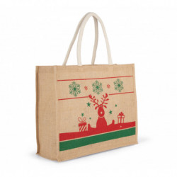 Sac shopping avec motifs de Noël