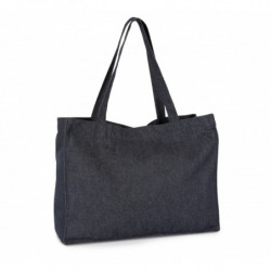 Grand sac shopping denim