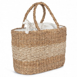 Sac panier en jute et jonc de mer