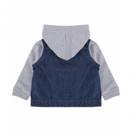 Veste en jean à capuche enfant