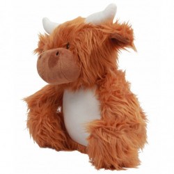 Peluche zippée vache