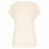 T-shirt col V en lin femme