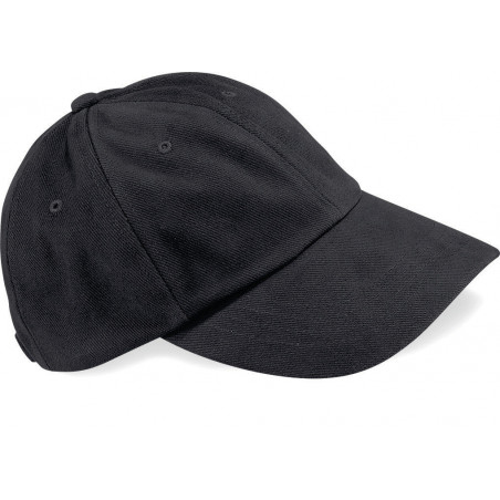 Casquette homme profil bas en coton brossé - 6 panneaux