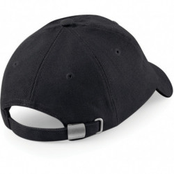 Casquette homme profil bas en coton brossé - 6 panneaux