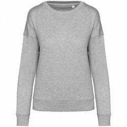 Sweat-shirt écoresponsable à épaules tombantes femme