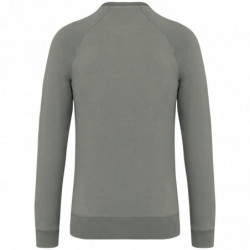 Sweat-shirt écoresponsable à col rond raglan French Terry unisexe