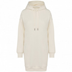 Robe sweat-shirt écoresponsable à capuche femme