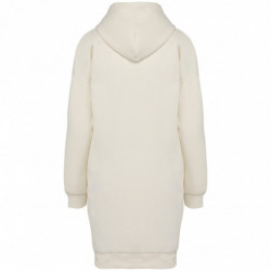 Robe sweat-shirt écoresponsable à capuche femme