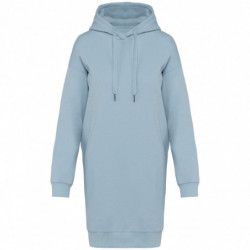 Robe sweat-shirt écoresponsable à capuche femme