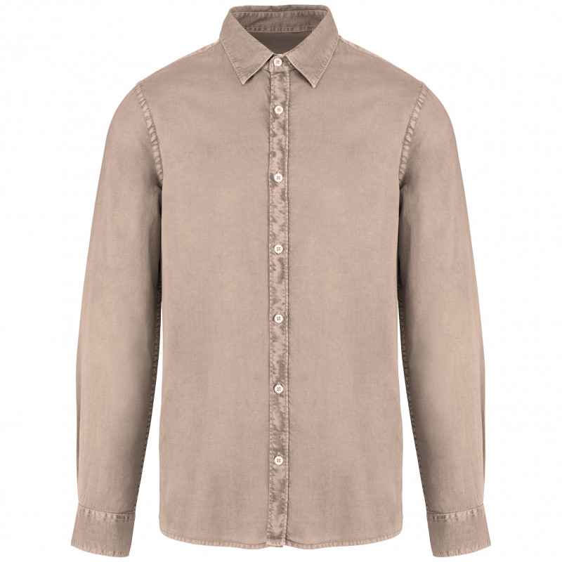 Chemise écoresponsable délavée homme