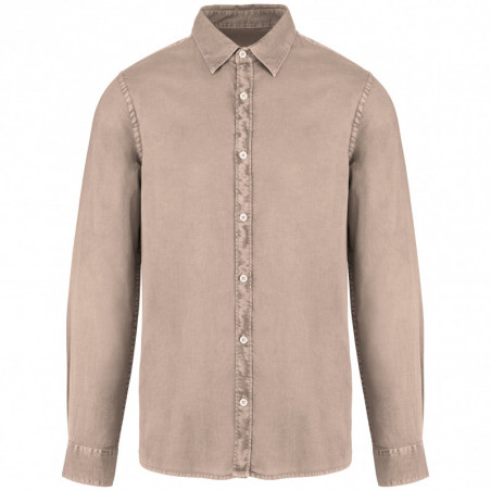 Chemise écoresponsable délavée homme