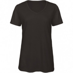 T-shirt Triblend col V Femme