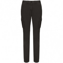 Pantalon cargo écoresponsable délavé femme