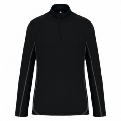 Haut de sport manches longues ¼ zip homme