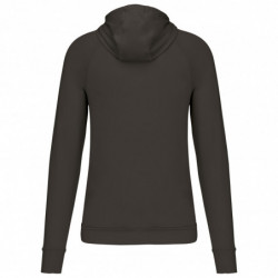 Sweat-shirt à capuche 1/4 zip sport unisexe