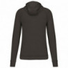 Sweat-shirt à capuche 1/4 zip sport unisexe