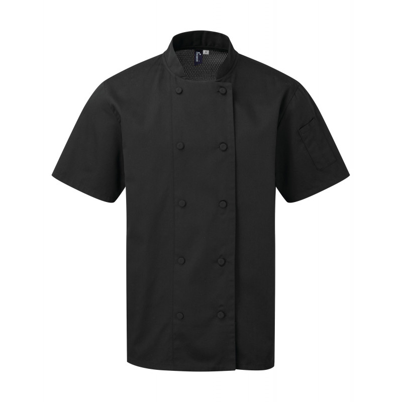 Veste chef cuisinier manches courtes Coolchecker®