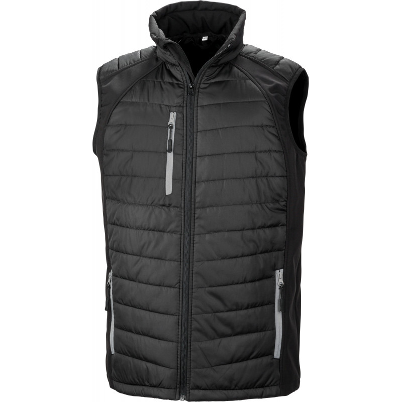 Gilet softshell rembourré black compass recyclé