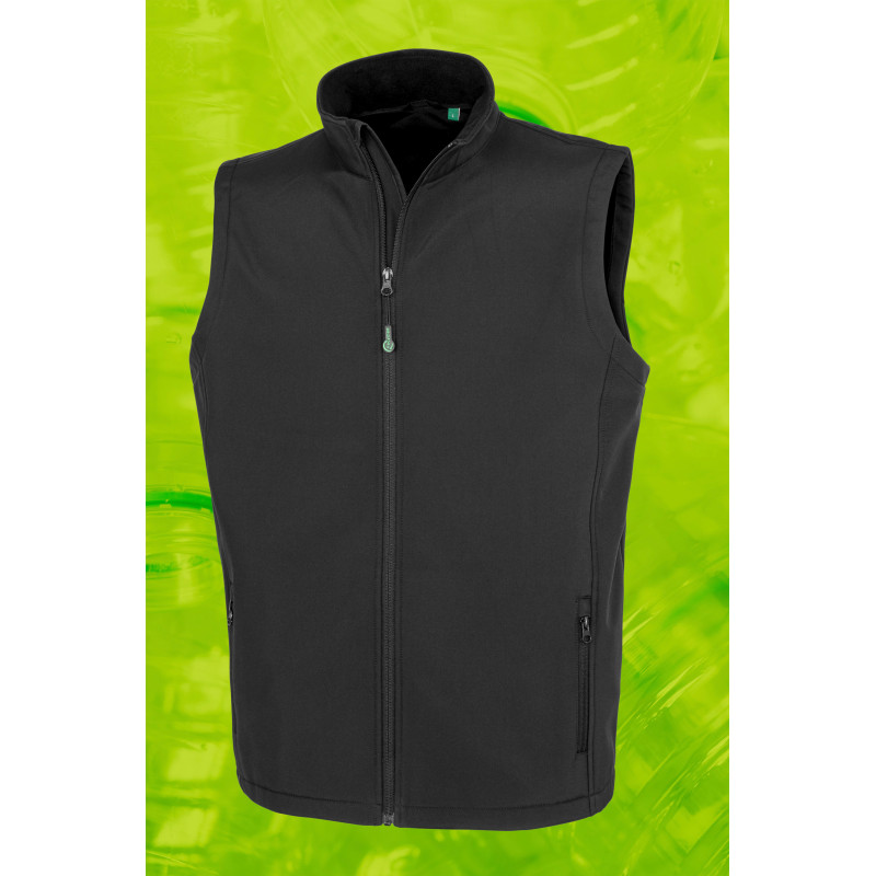 Bodywarmer softshell homme recyclé