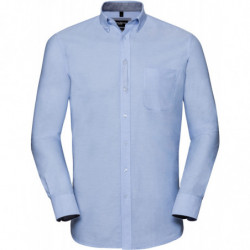 Chemise Oxford lavée manches longues