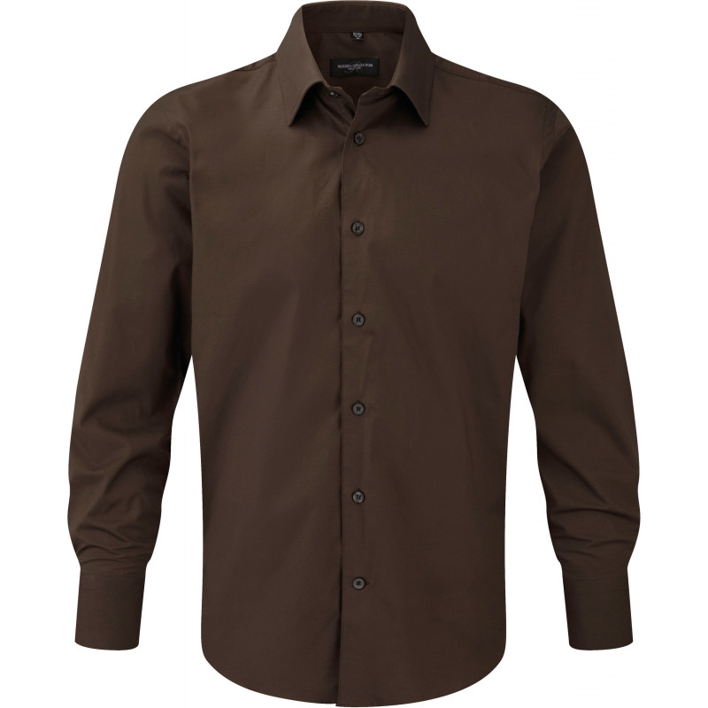 Chemise fittée homme manches longues