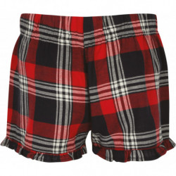 Short femme à motif tartan