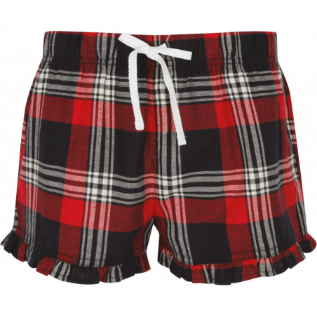 Short femme à motif tartan