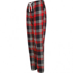 Pantalon femme à motif tartan