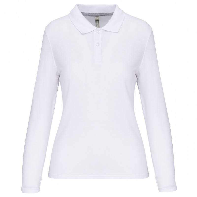 Polo manches longues femme