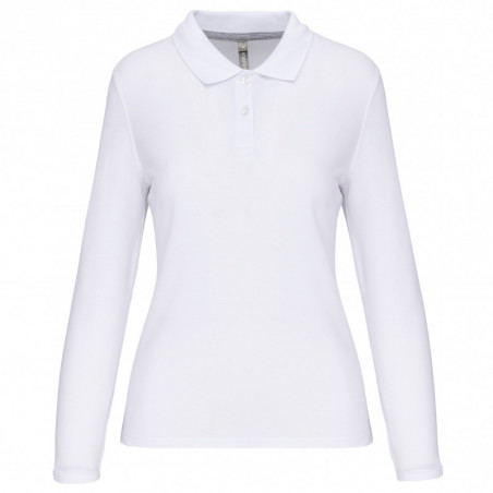 Polo manches longues femme