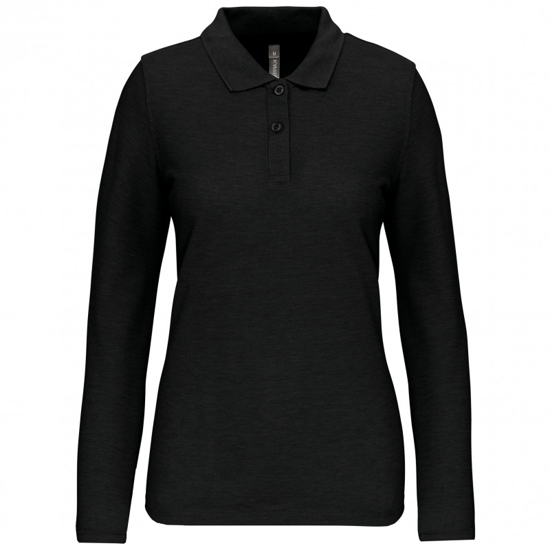 Polo manches longues femme